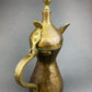 Antique  Large Aftaba. Primitive, Hand Hammered Brass Vessel for Water. Made in Northern India and Persia.  Highly Collectible Pitcher.