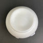 Small Milk Glass Vase With Ruffled Edge. Round Flower Vase. White Bedroom Decor. Collectible Milk Glass.