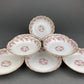 Berry Bowls by Limoges Elite. Set of Eight Berry Bowls. 5 inch Serving Bowls with Pink Roses & Scalloped Rim.