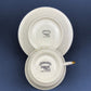 Vintage Cups and Saucers by Syracuse China. Governor Clinton Pattern.  Set of 5 Tea Cups Made in USA.