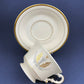 Vintage Cups and Saucers by Syracuse China. Governor Clinton Pattern.  Set of 5 Tea Cups Made in USA.
