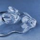 Clear Glass Bunny Butter Dish, Trinket Box, Spring Easter Decor