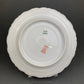 Limoges Elite Set of Five Bread, Salad, 8.75 inch Plates with Pink Roses and Scalloped Rim.  Antique Limoges Dishes.