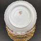 Berry Bowls by Limoges Elite. Set of Eight Berry Bowls. 5 inch Serving Bowls with Pink Roses & Scalloped Rim.