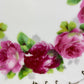 Antique Bavaria Dessert Plate: Hand-Painted Roses, Gold Rim (7.75")