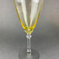 Vintage Fostoria Topaz Claret Glasses, Light Yellow Stemware, Set of Two