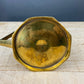 Antique Brass Creamer and Sugar Dish. Heavy Brass Containers with Handles. Kitchen Accessories.