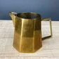 Antique Brass Creamer and Sugar Dish. Heavy Brass Containers with Handles. Kitchen Accessories.