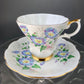 Vintage Royal Albert Teacup and Saucer: Blue Bell Sonnet Series