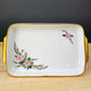 Eschenbach Baronet China Serving Set. Sauce Boat, Three Oval Platters, Egg Cup and Four Shakers with Tray. Germany. Holiday Celebration.
