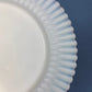 Antique Monax Petalware Opalescent Tea Set Trio. White and Gold Depression Glass Tea Cup, Saucer, Dessert or Salad Plate & Serving Plate.