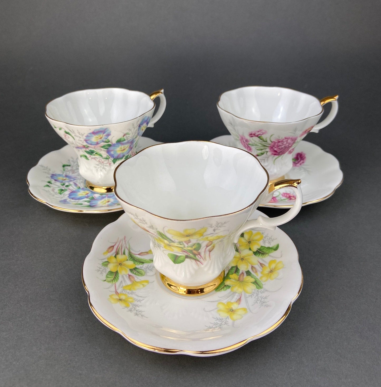 Vintage Royal Albert Bone China Tea Cup and Saucer - Primrose Friendship Series