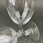 Fostoria Contour Clear Crystal Goblets with S-Shaped Stem. Set of Seven Water or Juice Stemware.  Luxurious Barware. Gift for Him.
