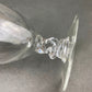 Vintage Contour Clear by Fostoria Crystal Juice Glasses with S Shaped Stem. Set of Five Small Stemware. Collectible Glassware. Fine Dining.