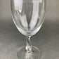 Fostoria Contour Clear Crystal Goblets with S-Shaped Stem. Set of Seven Water or Juice Stemware.  Luxurious Barware. Gift for Him.