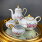Noritake Dinner Set. Sheridan U.S. Design. 4 Dinner Plates, Large Oval Serving Bowl, 8 Cups & Saucers. Classic Minimal Look.