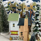 Christmas Village "Martin House" First Edition by Santa's Best. Illuminated Our Town Porcelain Collectable. Holiday Decor.