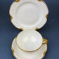 Antique Limoges Porcelain Serving Set. Tea or Coffee Cup with Saucer,  Dinner, and Salad Plates. Finest Porcelain by Haviland, France.