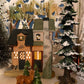 Christmas Village "Martin House" First Edition by Santa's Best. Illuminated Our Town Porcelain Collectable. Holiday Decor.