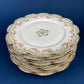 Antique Limoges Dinner Plates. Set of Eight Large Plates. Haviland & Co. Made in France. Luxurious Dining. Rare Find. French Country Living