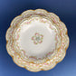 Antique Warwick Salad Plates: Hand-Painted Cottage Rose, Set of 6