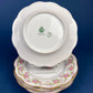 Royal Limoges Dessert Plates (Set of 4): Antique Hand-Painted Rose Garland, Made in France