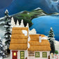Department 56 Christmas Village Accessories. Illuminated Cottage of Bob Cratchit and Tiny Tim. Dicken's Village Series.