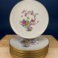 Tea Coffee Serving Set by Noritake, Elvira. 4 Porcelain Cups & Saucers, 4 Square Dessert Salad Plates. Hosting Essentials. Dining Room Decor