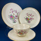 Lenox Tea Cup & Saucer. Creamy White with Gold Rim Tea or Coffee Set. Olympia by Lenox. Porcelain Made in the USA.