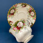Royal Albert Cup and Saucer. Celebration Motif Tea/Coffee Set. Red, Pink & White Roses. Made in England. Collectibles. Gift for Her.