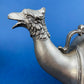 Pewter Teapot by Etain Zinn.  Etched with Heart and Cupids Antique Teapot. Spout Shaped like Eagle. Back Handle with Lion.