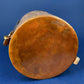 Antique 19th-century Copper and Brass Turkish 4 Stacking Bowls Lunch Box with Handle. Vintage Gifts.
