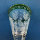 Bohemian Crystal Sweet Wine or Cordial Glasses. Set of Five Sapphire to Clear Cut Crystal Stemware. Look Like Jewels. Luxury Living.