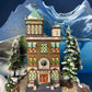 The City Globe Publishing by Department 56.  Illuminated Christmas Village House. Christmas in the City Series. Hand-Painted Porcelain.