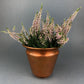 Milk Glass Planter or Vase. Vintage White Flower Pot with Ribbed Pattern and Pinched Rim. Window Sill Herbal Garden.