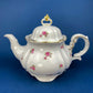 Antique Bavarian Teapot, Coffee Pot, Creamer, Sugar Bowl Set by Hertel Jacob Porcelain Co.