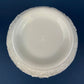 Fenton Milk Glass Vase. Vase with Embossed Wild Flowers and Ruffled Edge. White Bedroom Decor. Collectible Milk Glass.