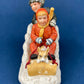 Kids & Dog on Sled Porcelain Figurine. Christmas. Downhill Racer. Inspired by Norman Rockwell. Museum Collections. Snow King. Collectibles.
