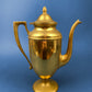Vintage Brass Coffee Pot, Creamer & Sugar Bowl. Heavy Brass with Art Deco Style Handles. Elegant Coffee Service.