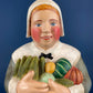 Large Pilgrim Woman Figurine. Our Town Collection by Leo Smith for Dept 56. Hand-Painted Statuette Signed by Artist. Gift for Him or Her.