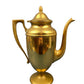 Vintage Brass Coffee Pot, Creamer & Sugar Bowl. Heavy Brass with Art Deco Style Handles. Elegant Coffee Service.