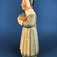 Large Pilgrim Woman Figurine. Our Town Collection by Leo Smith for Dept 56. Hand-Painted Statuette Signed by Artist. Gift for Him or Her.
