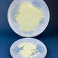 Antique Forget Me Not Porcelain Breakfast Set, Hand-Painted Floral Dishes