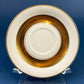 Antique Royal Jackson Tea Cup and Saucer: Cream Porcelain with Gold Band