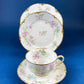 Antique Limoges Trio Tea Set. Floral Motif: Forget-me-nots, Honey Suckle, Roses. Rare Find. French Country Living. Luxurious Dining.