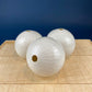 White, Porcelain Modern Vases. Set of Three Sperical Vases with Small Mouths and Fluting. Perfect for Breakfast Tray. Minimal Home Decor.