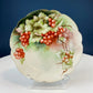 Antique Dessert Plate with Hand-Painted Strawberries. Hutschenreuther Porcelain, 1914. Modern Farmhouse, French Country. Collectible.