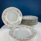 Antique Hutschenreuther Porcelain Soup Plates. Set of 12, Richelieu Rose Garlands Motif. Wedding Gift Idea. Fine Dining. Modern Farmhouse.