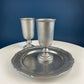 Vintage Pewter Goblet. Tavern RWP USA Barware.  Wilton Collection Wine / Water Goblet.