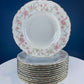 Antique Hutschenreuther Porcelain Soup Plates. Set of 12, Richelieu Rose Garlands Motif. Wedding Gift Idea. Fine Dining. Modern Farmhouse.